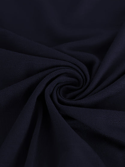 Dress for Women Suitable for Cocktails at Work | V-Neck, Short Sleeves, Faux Wrap Design, Ruched Details, Bodycon Sheath, Ideal for Parties
