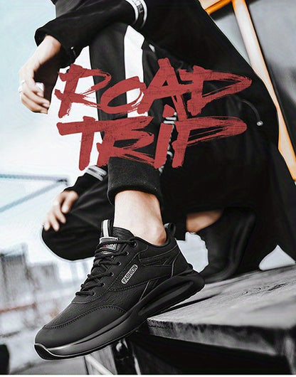 Fashion Casual Non-Slip Durable Men'S Shoes | Faux Upper, Rubber Sole, Lace Closure, Low Top Design - ayq