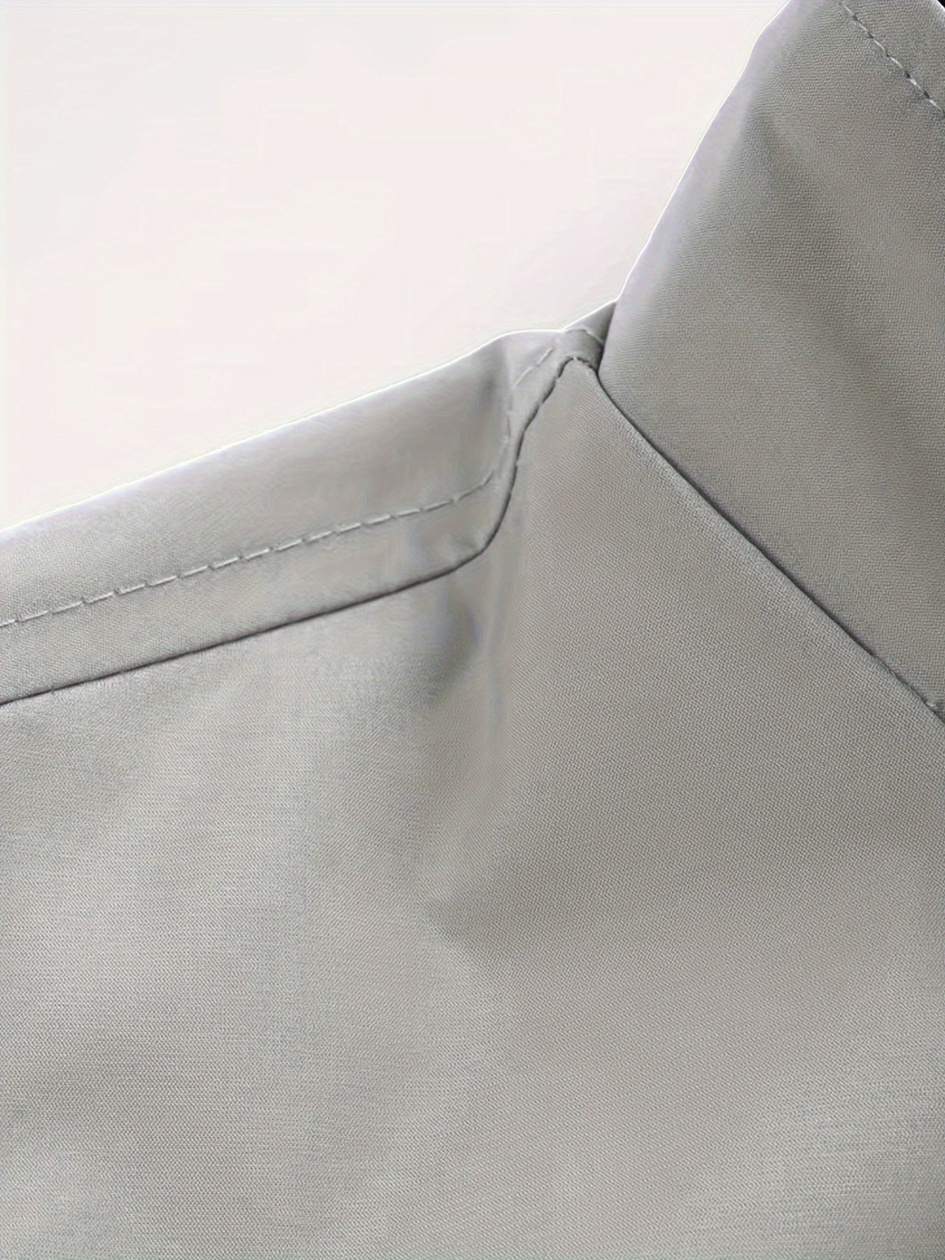 Men's Stand Collar Long Sleeve Zip Up Sports Jacket With Contrast Trim Design, Men's Spring Fall Outwear, As Gifts