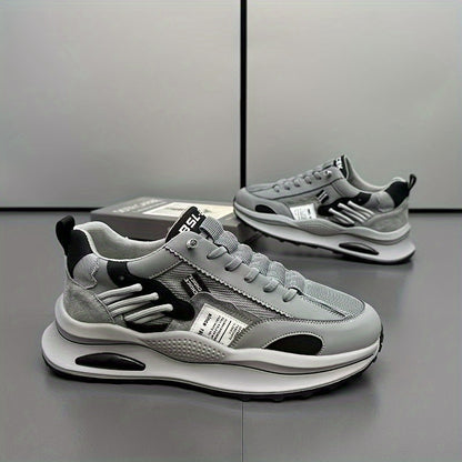 Popular New Fashionable Thick-Soled Sports Shoes for Men, Breathable, Wear-Resistant, Non-Slip, Lightweight Running Shoes, Casual Versatile
