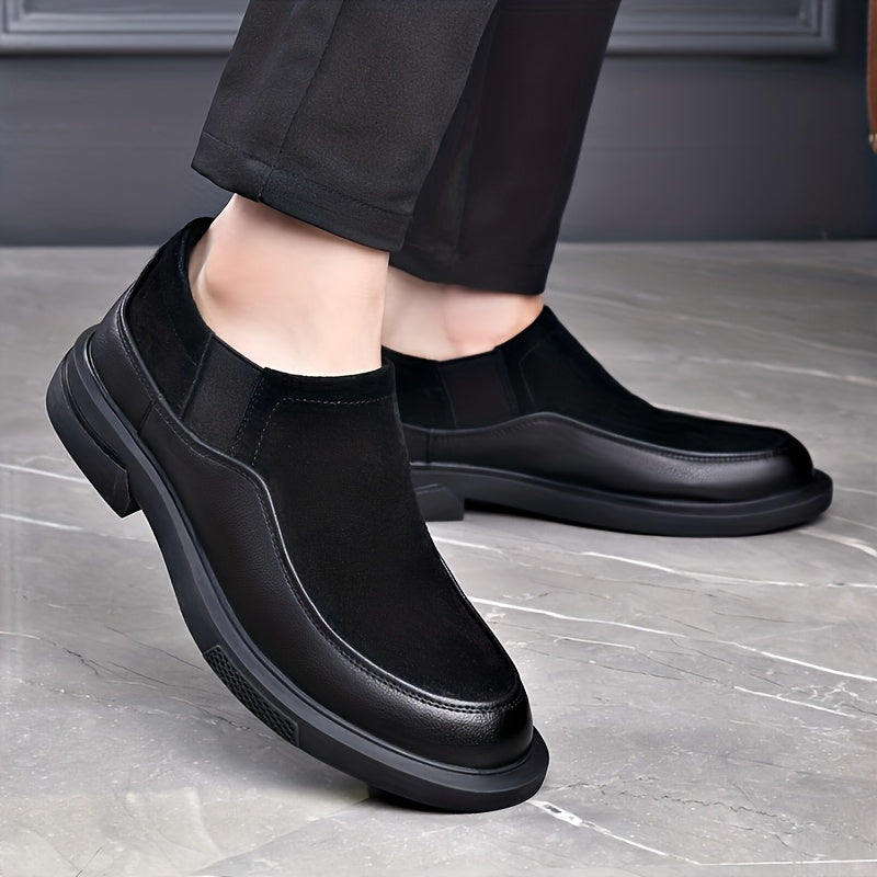 Men's Casual Slip-On Shoes with Geometric Design