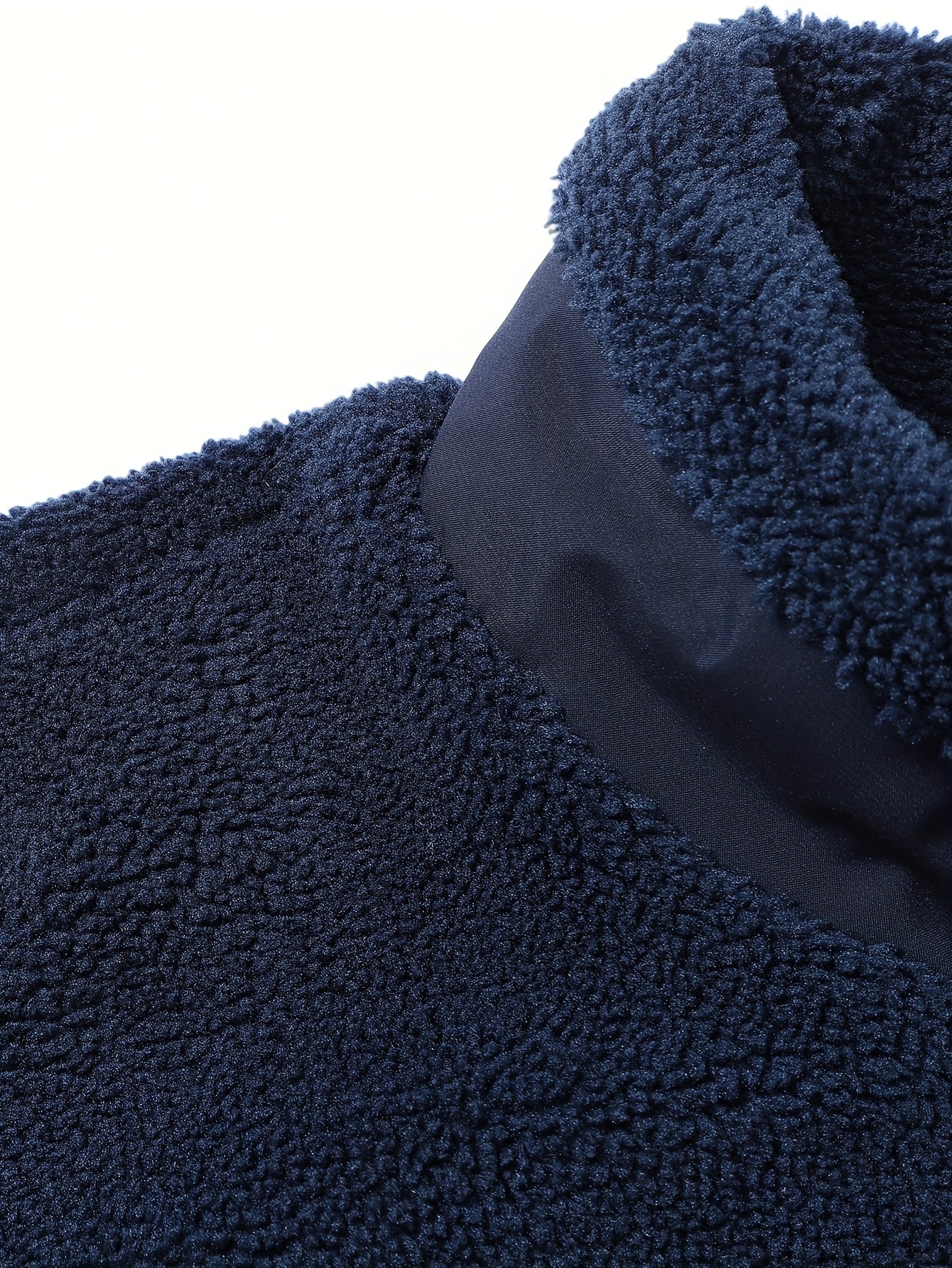 Men'S Heavyweight Fleece Jacket - Thermal Winter Coat with Stand Collar, Zipper Closure, Front Pockets - Brown/ - Cold Weather Outerwear for Everyday & Formal, Winter Jacket, Casual Outerwear, Durable Polyester, Seasonal Fash