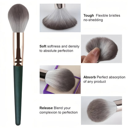 14-Piece Professional Makeup Brush Set with Hypoallergenic Nylon Brist