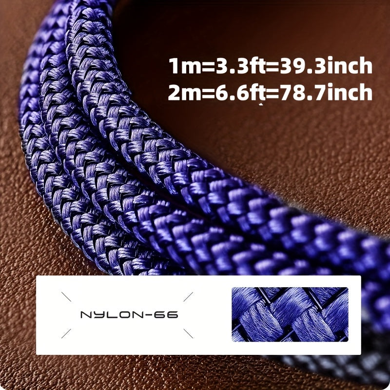 Fast Charging with C-Type Charging Cable, Right-Angle USB-C to USB-C Cable Braided USB-C Charger, Suitable for Huawei, Xiaomi, Redmi, Oppo Oneplus And More Smartphones - ayq