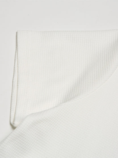 Men's Solid Short Sleeve Zipper Shirt, Casual Male Shirt For Summer Outdoor, Gift For Men - ayq