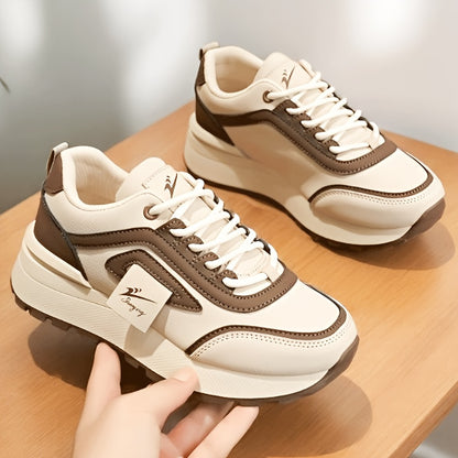 Women's Breathable Lace-Up Running Sneakers for Spring & Autumn
