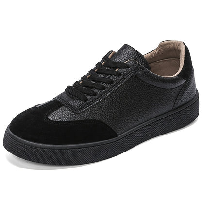 Men's Black Vintage Casual Skate Sneakers with Soft Sole