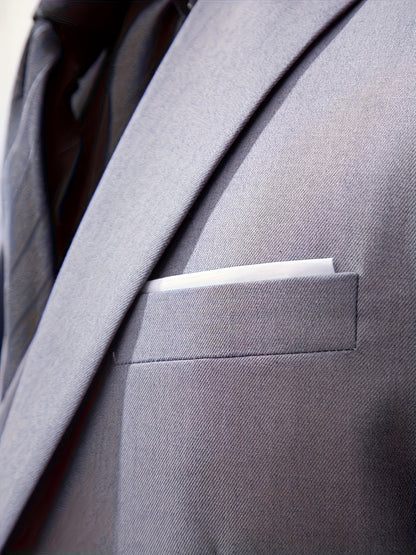 Men's 3-Piece Formal Suit Set with Jacket, Vest & Pants