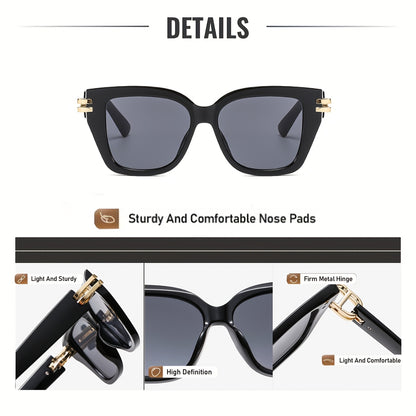 Unisex Retro Steampunk Glasses with White & Gold Accents