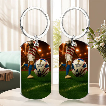 FIFA World Cup 2026 Soccer Keychain Football Player Design