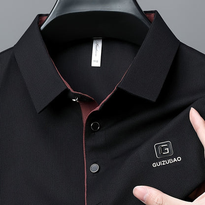 Men'S Summer Short-Sleeve Polo Shirt, Versatile T-Shirt Suitable for Everyday Wear - ayq