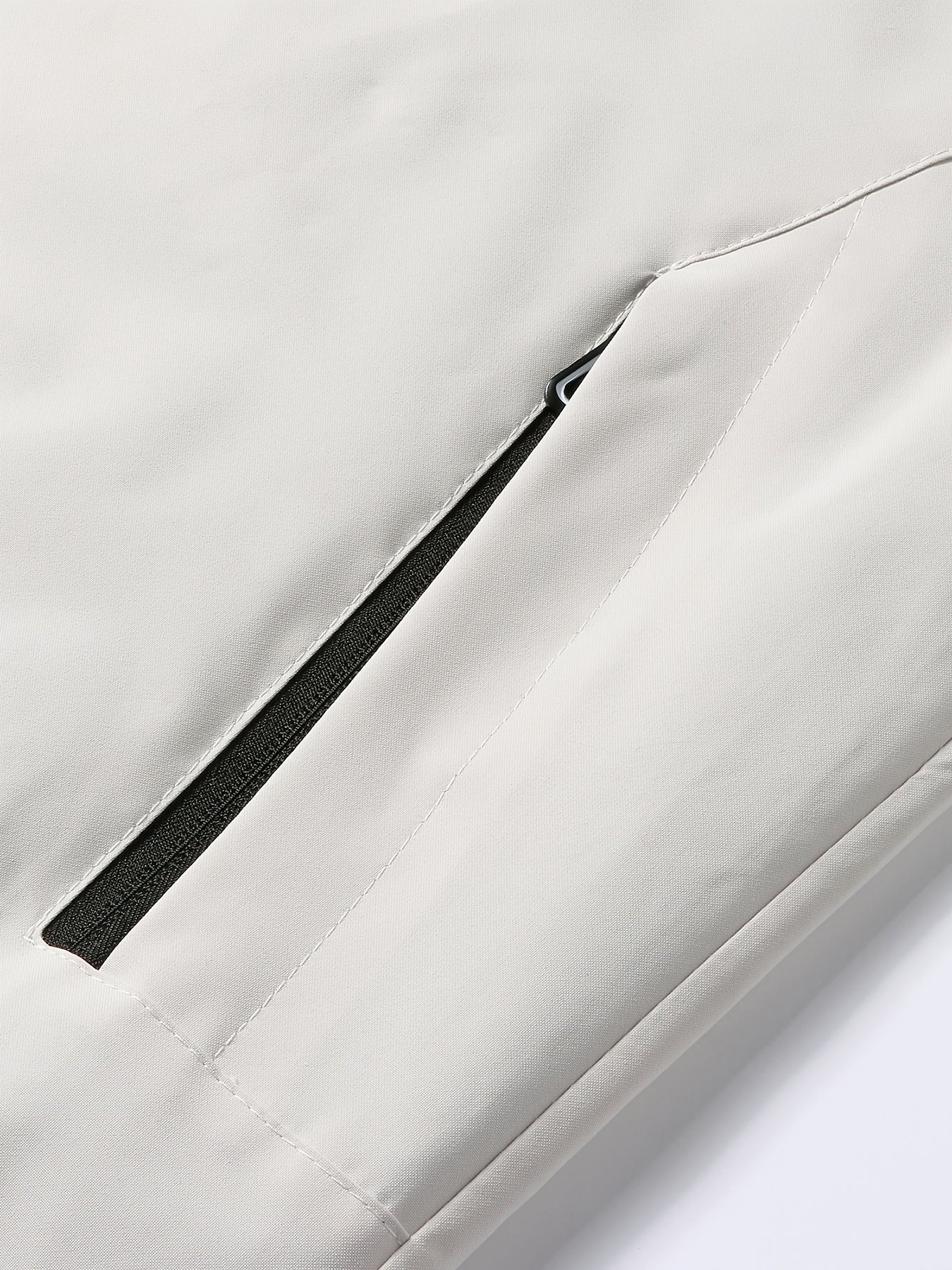 Men'S Stylish Black Hooded Windbreaker Jacket with Zipper Pockets - Casual, Loose Fit, Long Sleeve, Polyester Lining, Perfect for Spring and Fall, Casual Wear Jacket|Hooded Jacket|Zippered Jacke