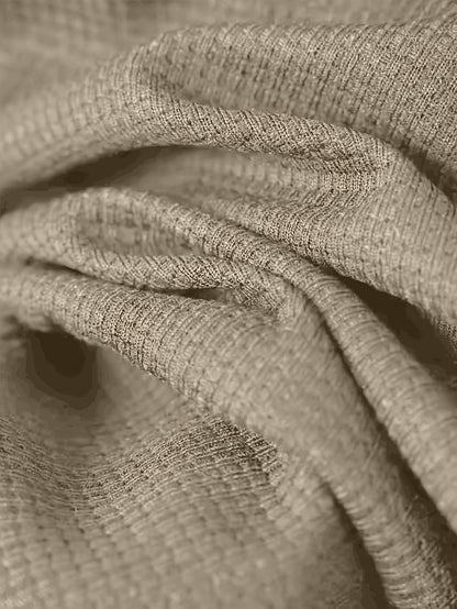 Men's Plain Waffle Zipper Jacket Casual Daily Fashion