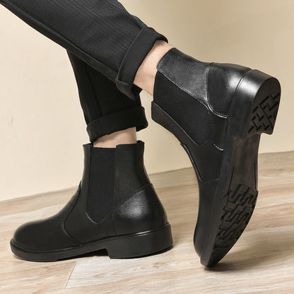 Men's Stylish PU Leather Cross-Border Riding Boots