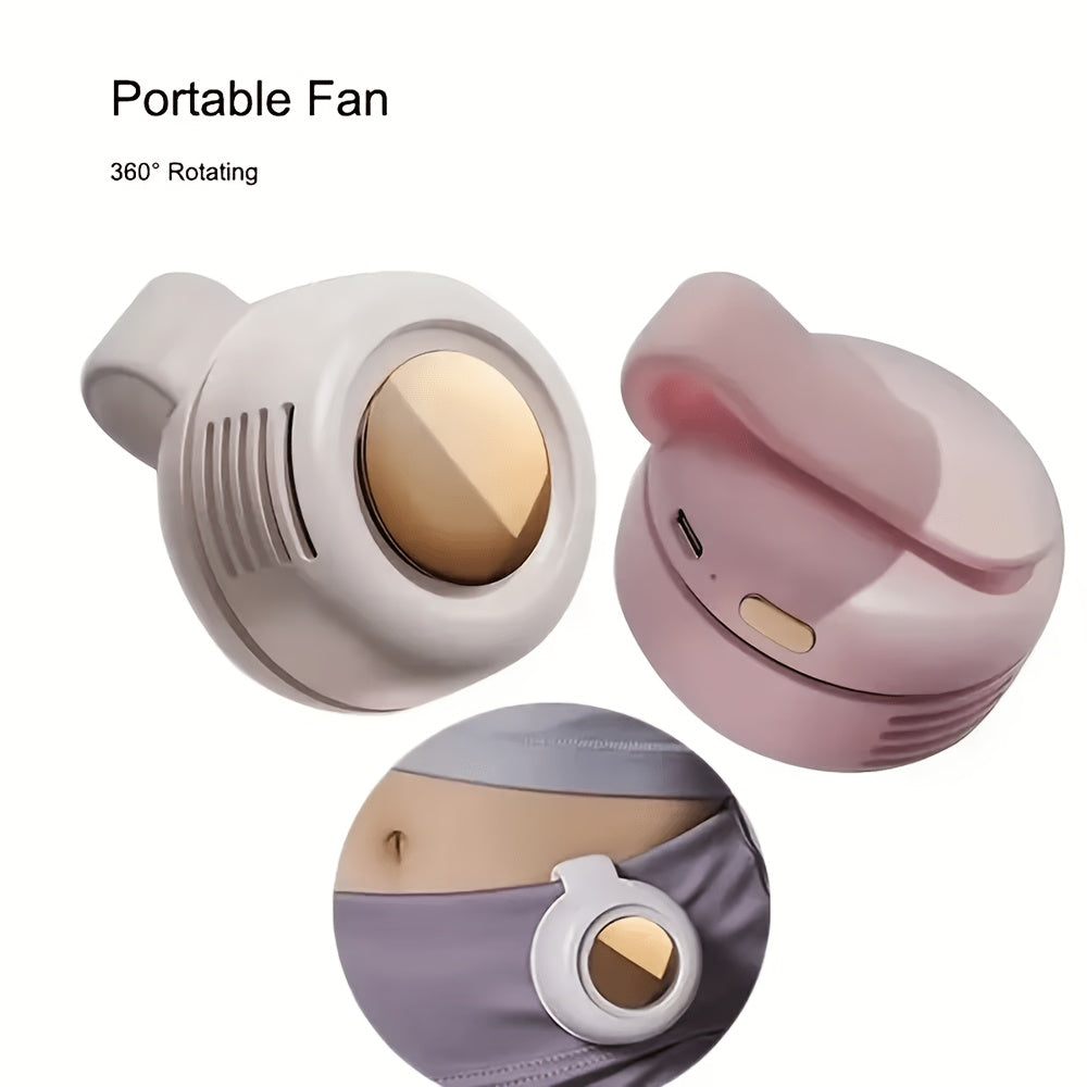 Portable Mini Bladeless Neck Fan with 3-Speed USB Charging