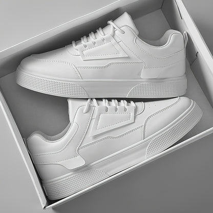 Men'S Stylish Low-Top Sneakers - Comfortable, Versatile Lace-Up with Durable PVC Sole, Ideal for Outdoor Activities, Casual Wear, and Skateboarding, Casual Footwear   Minimalist Design   Comfortable Footwear