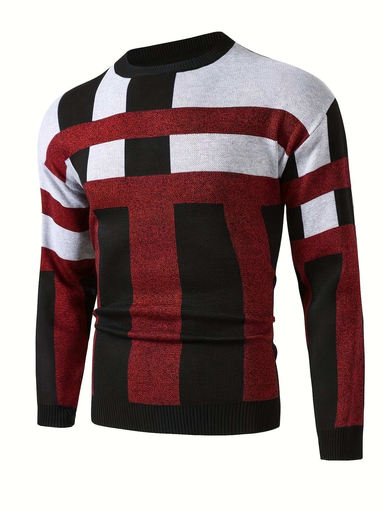 New Cross-Border Autumn And Winter Men'S Stylish Jacquard Sweater, Casual Pullover