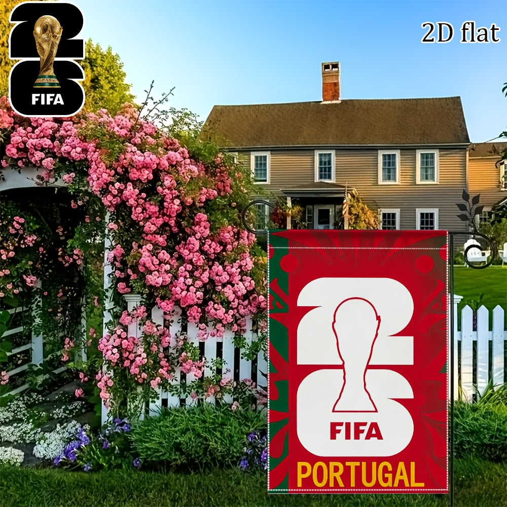 2026 FIFA World Cup Double-Sided Linen Garden Flag 30x45cm