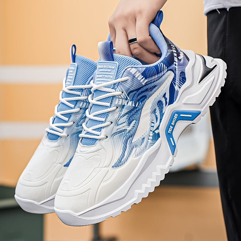 Men's Low-Top Skate Shoes - Breathable PU/Fabric Upper, EVA Cushioned Insole  Durable PVC Sole - Lace-Up Design with Letter Print/Stripes/Solid Colors for Urban Streetwear  Casual Wear