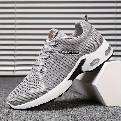 Men's Breathable Low-Top Sports Shoes with Shock Absorption