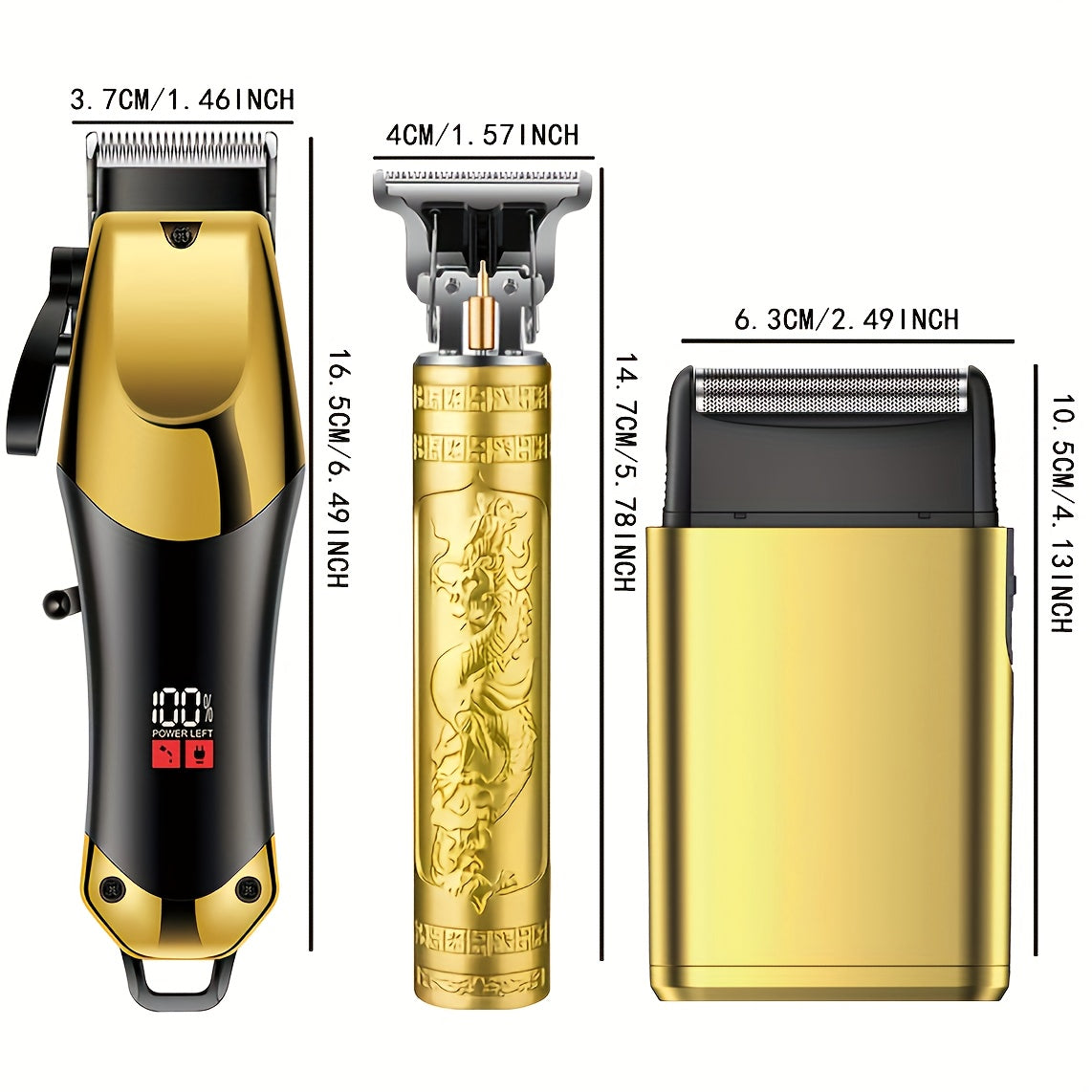 Men's Electric Hair Clipper Set Beard Grooming Kit Includes Electric Shaver and T-Blade Trimmer, USB Rechargeable Trimmer for Home and Professional Styling Full Head Grooming Kit, Perfect Gift, Birthday Gift, Stylish Design - ayq