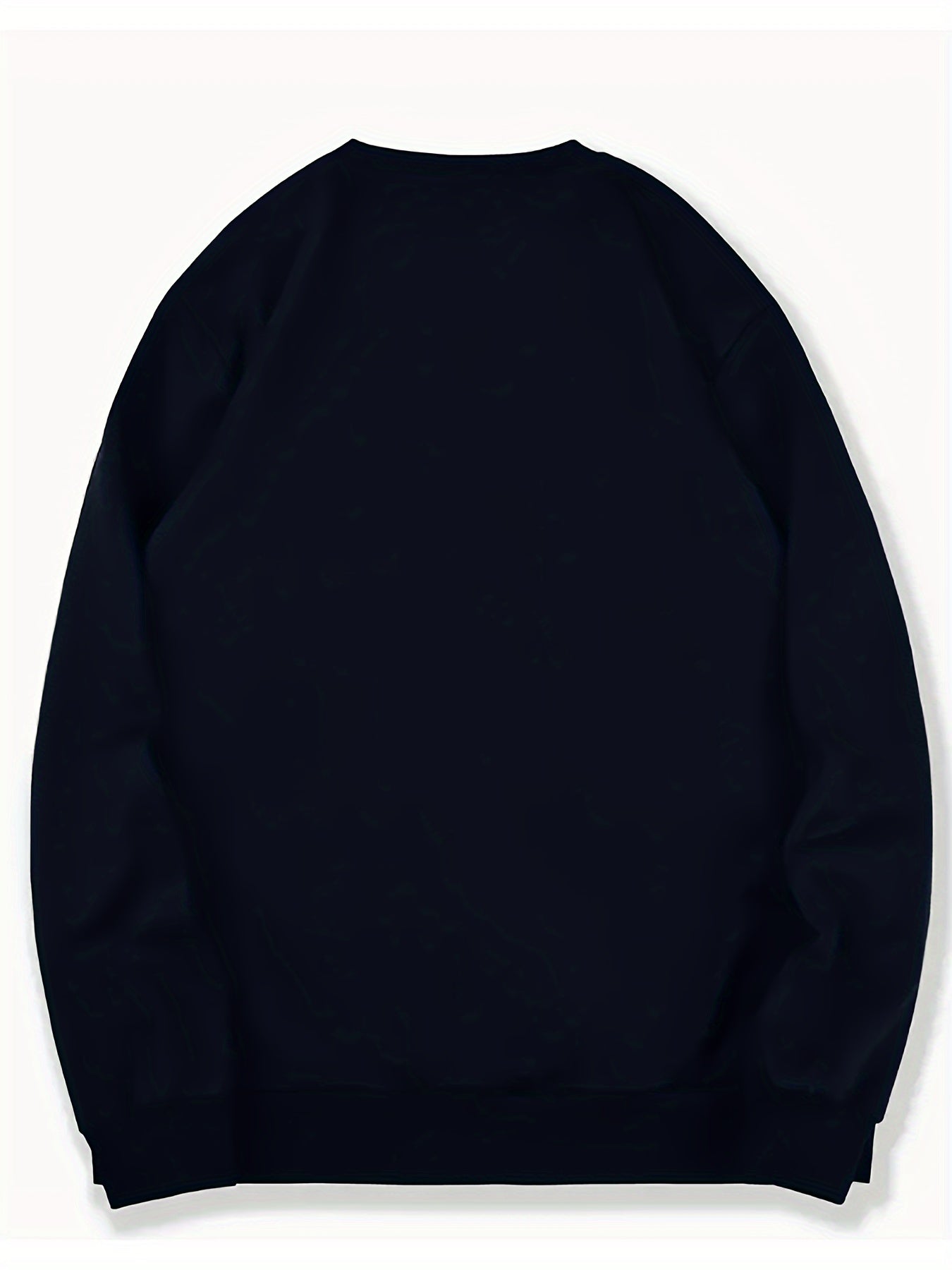 Men's White Christmas & New Year Oversized Sweatshirt - Long Loose Fit Casual Sweater with Pocket, Red Polka Santa Hat & Holly Berry Logo, Pink Heart Accent - Holiday Party Winter Wear (Machine Washable)