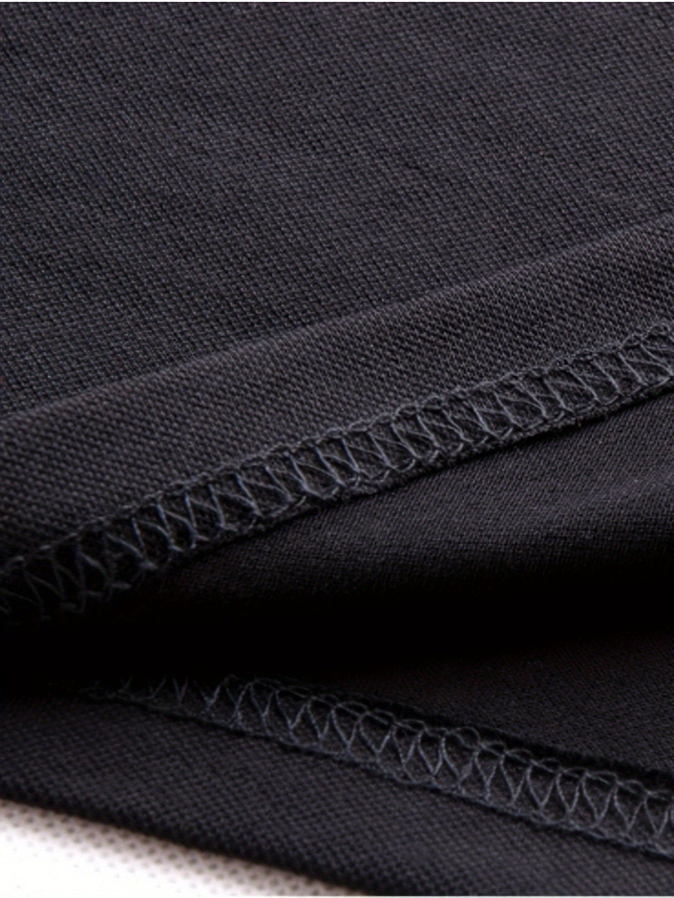 Men's Turn- Collar 95% Cotton 5 Spandex Embroidered T-Sshirt Short Sleeve Comfortable Breathability - ayq