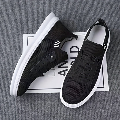 New Arrival - Men'S Breathable Knit Slip-On Sneakers, Slip-Resistant & Durable Casual Shoes with TPR Sole for Hiking, Outdoor, and Daily Wear - Beige