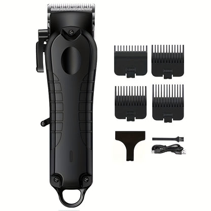 1pc/4pcs Men'S Grooming Kit, Hair Clipper, Electric Shaver, Nose Trimmer, Beard Trimmer, USB Rechargeable Multi-Functional Haircutting Set, Perfect for Beard and Hair Trimming, Travel Essentials, Father'S Day Gift - ayq
