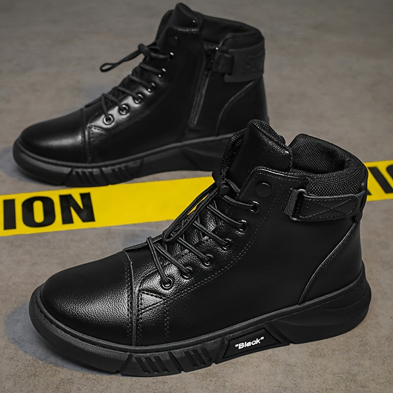 Men's Casual Ankle Boots - Stylish Outdoor Hiking Shoes