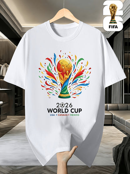 Unisex Short-Sleeve Football T-Shirt with Geometric Pattern