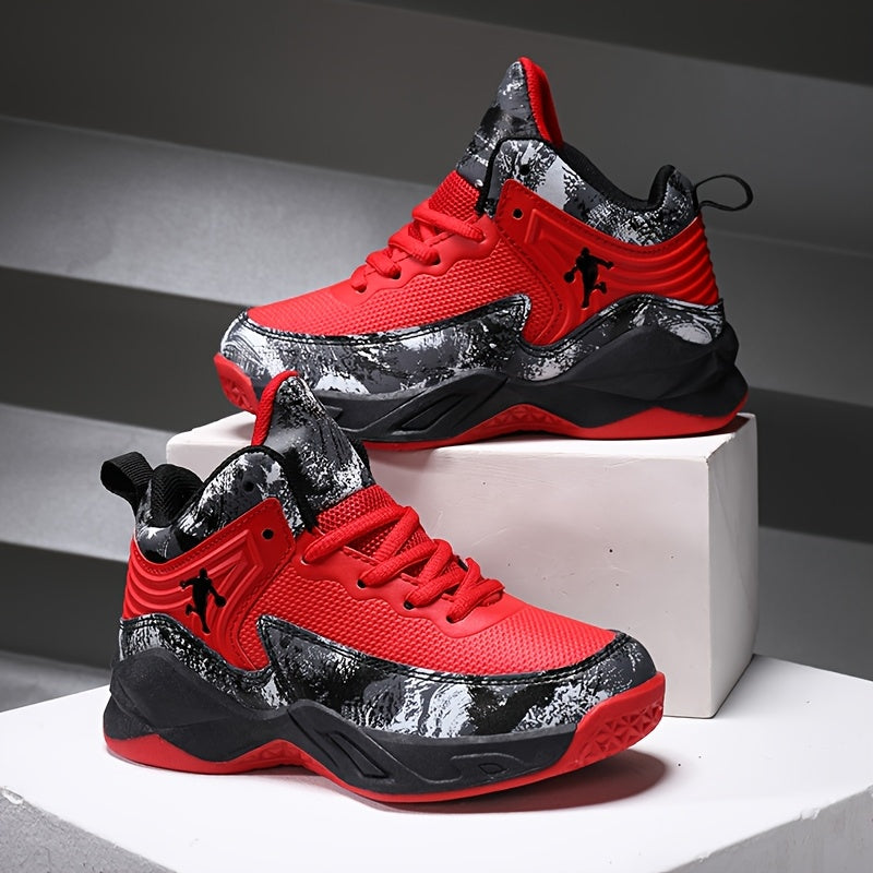Men's Low-Top Basketball Sneakers | Comfortable Durable Lace-Up Shoes