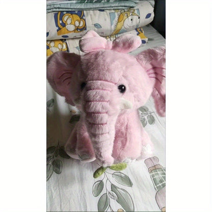 25cm/9.84in New Healing Crown Elephant Doll Plush Doll Artifact for Friends