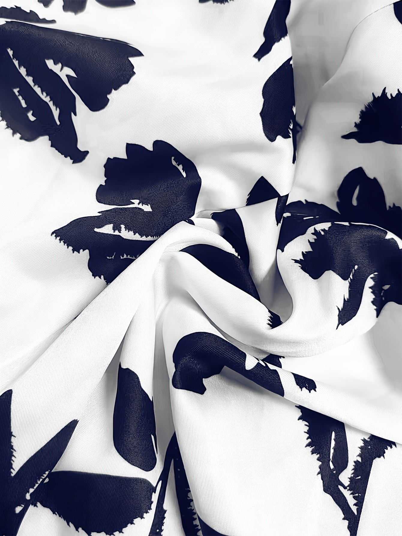 ZD0410952 Women's Printed Spring/Summer Elegant Commuter Casual Shirt 2pcs Set