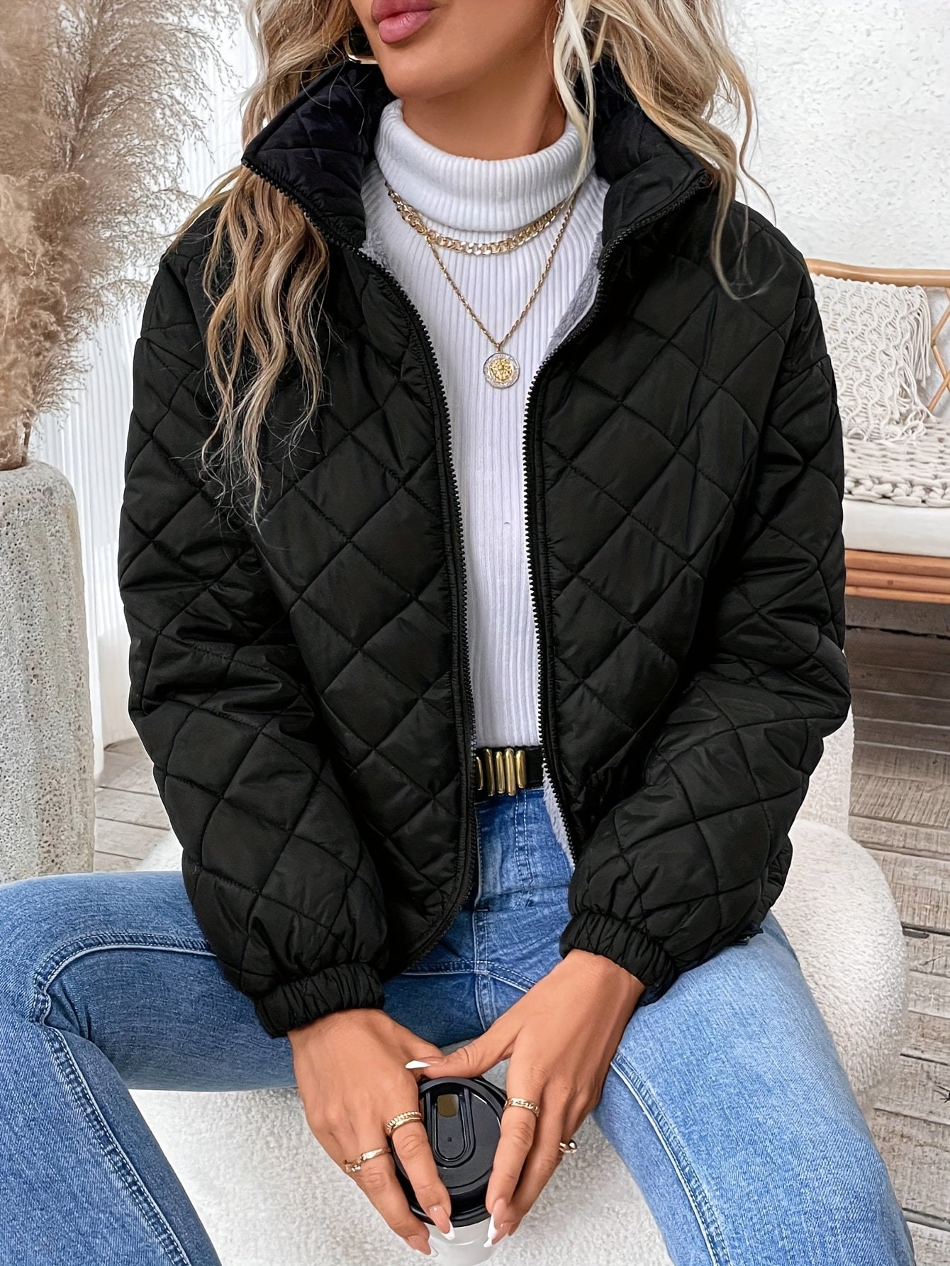 Women's autumn and winter coat 41441868 Autumn and winter warm coat, elegant and special