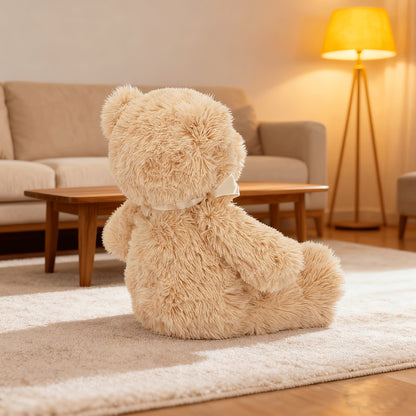 Cartoon Teddy Bear Plush Toy Cute Soft Stuffed Bear Dolls Funny Interactive Doll Cozy Home Sofa Decor Plush for Bedroom Desk Decoration Items Gift for Family and Friends