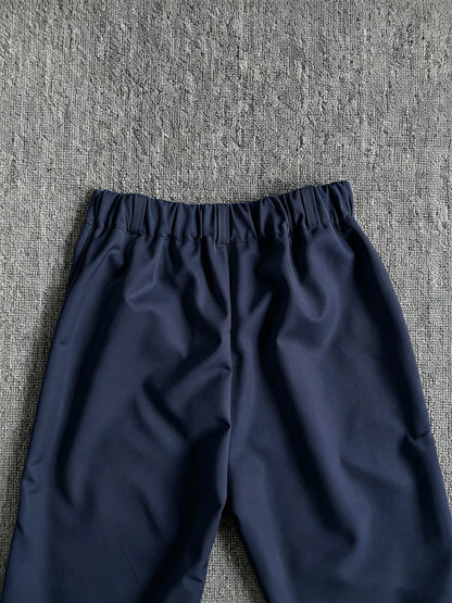 Boys Loose Fit Preppy School Dress Pants with Zipper Waist
