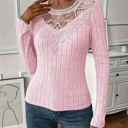 Directional Women'S French Lace Long Sleeve T-Shirt
