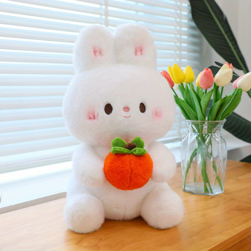 26Cm/10.24In Cute Rabbit Plush Toy Doll Figurine Little White Rabbit Plushie Birthday Gift Decorative Ornament