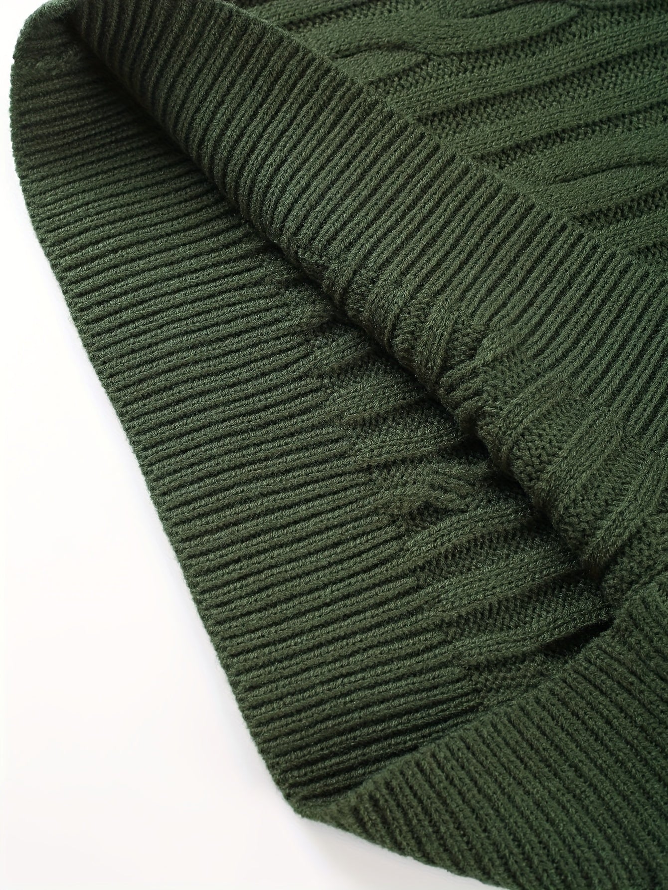 New Autumn-Winter Men's Casual Commuter Solid Color Crew Neck Knit Pullover