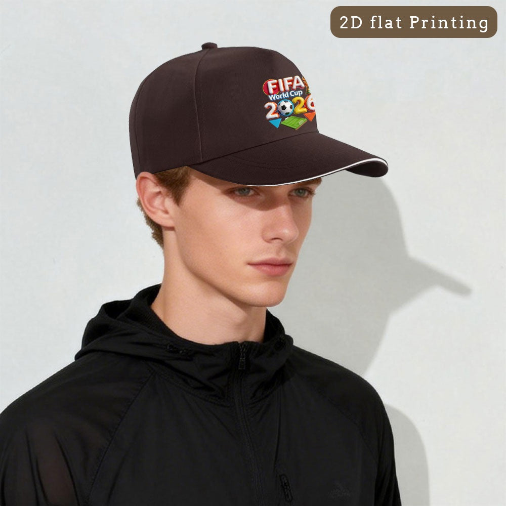 Unisex FIFA 2026 Baseball Cap with Cartoon Sports Design
