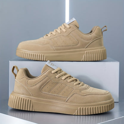 WANWEISI Men's Low-Top Sneakers Compatible for & Gym - Upper, Cushioned MD Sole & Insole, Breathable Round-Toe Sports for, Casual Wear - - (/Solid Colors) - ayq