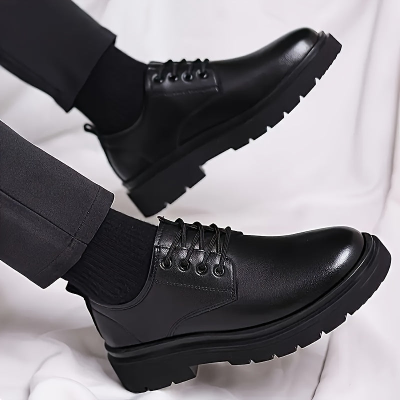 Men's Lightweight Business Casual Shoes with Thick Rubber Sole