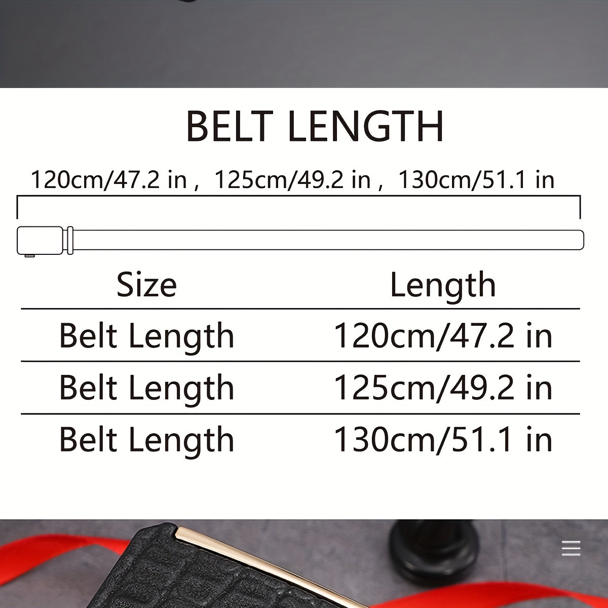 Men's Luxury Belt with Automatic Buckle - Adjustable 120-130cm, Formal & Casual Dress Belt, Alloy Construction for Everyday & Special Occasions - Sophisticated Men's Accessory, Belt Accessories, Stylish Crocodile Texture, Tex