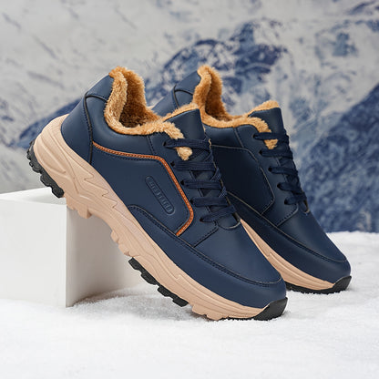 Men's All-Season Hiking Boots with  Upper & Cushioned Sole - Low-Top Outdoor Trekking, Climbing & Camping, All-Terrain Traction, Breathable Fabric, Lace-Up Ankle for Hiking, Gym, and Casual Wear (Model 9019)