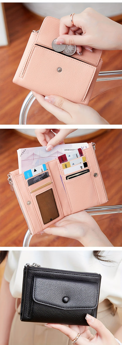 MIYIN Women's Wallet - Large Capacity Double Zipper Credit Card Holder with Coin Pocket, Lightweight Handbag for ID, Cash & Keys, Minimalist for daily Commute & Travel, Easy-Care Design for busy Ladies