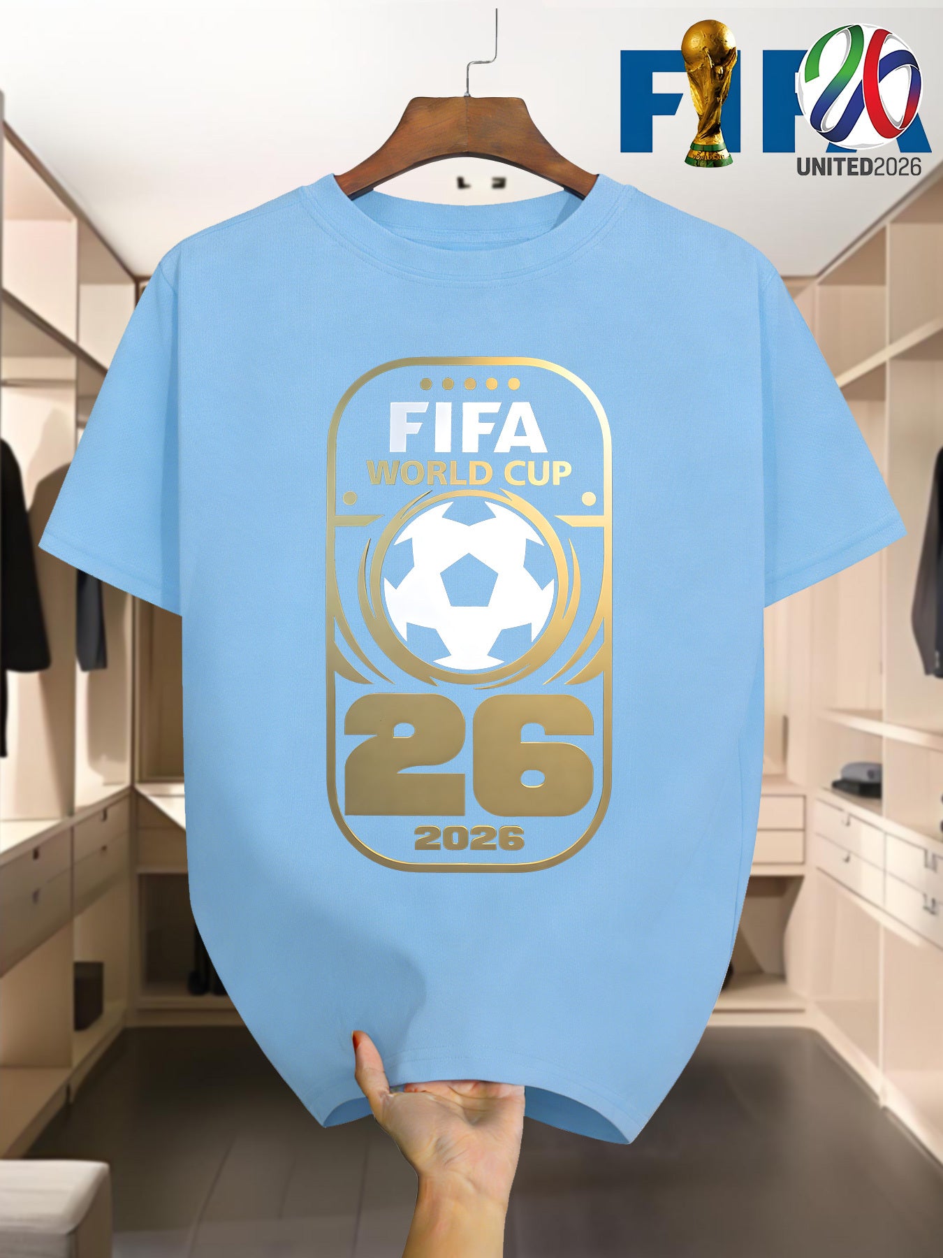 FIFA 2026 World Cup Men's Casual Crew Neck T-Shirt