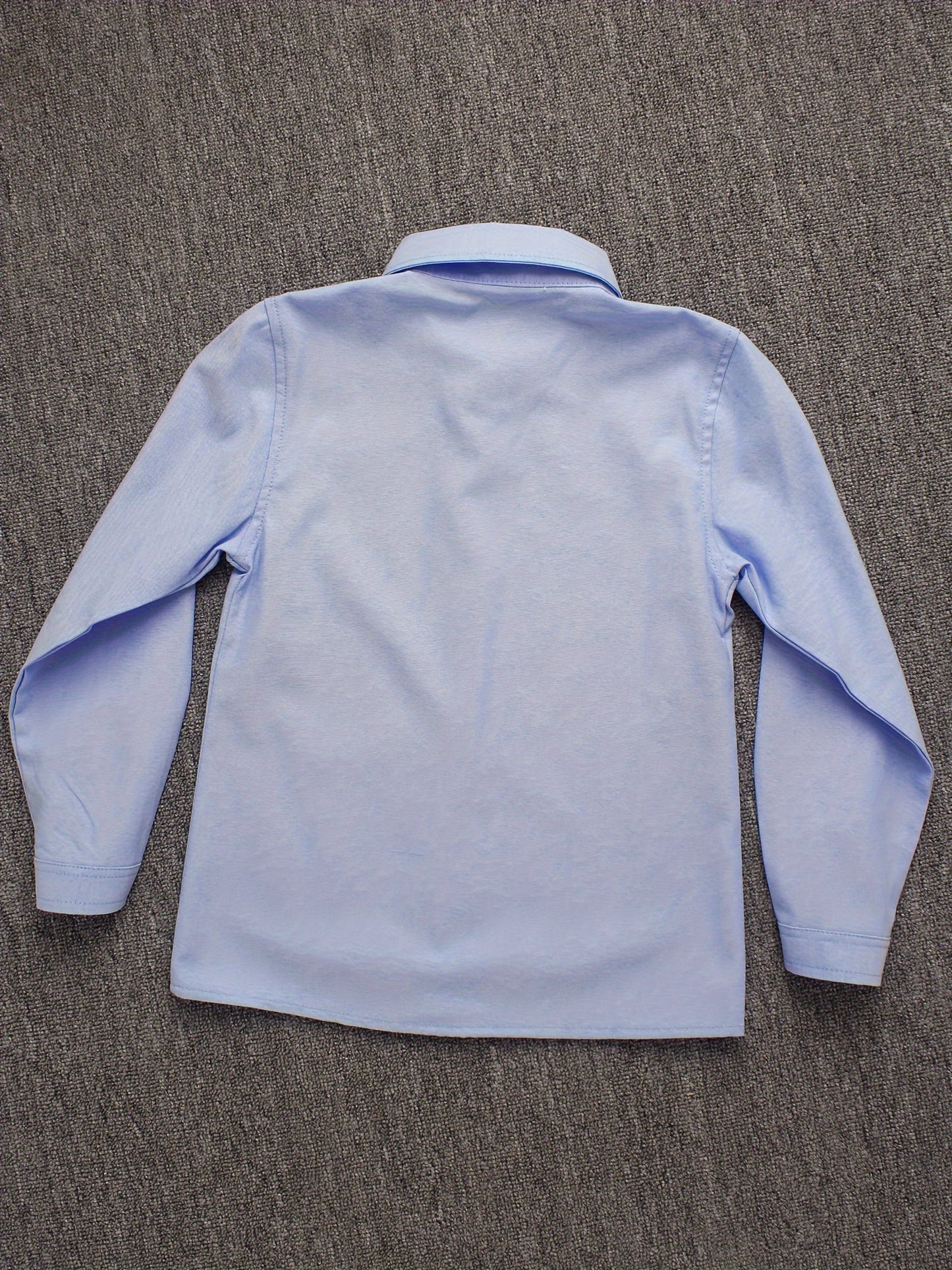 Boys' Preppy Long Sleeve Cotton Blend School Shirt