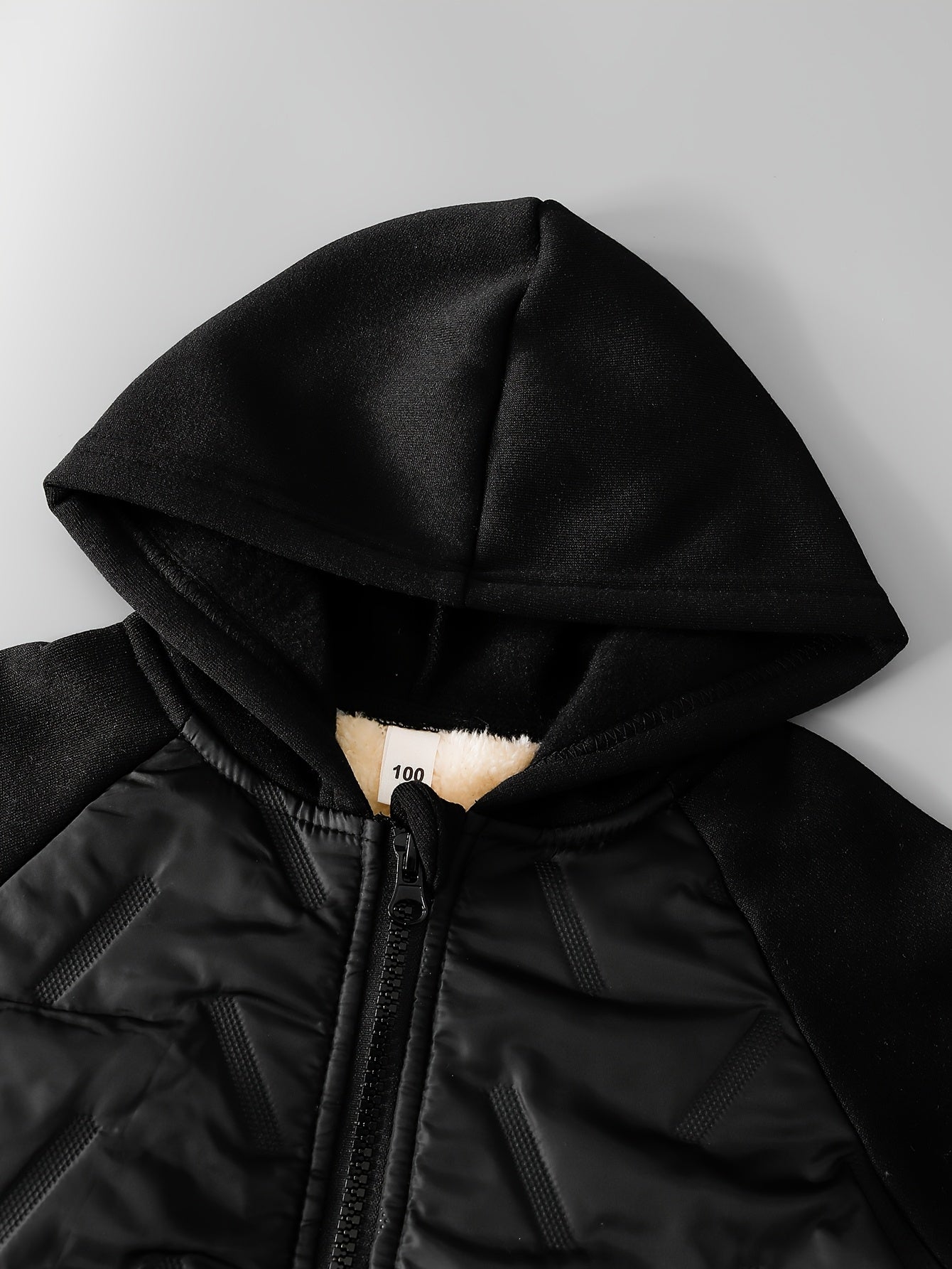 Boys' Autumn/Winter New Jacket with Striped Print, Letter Patch, Zipper Hooded Thickened Warm Coat and Casual Comfortable Everyday Versatile Sweatpants 2pcs Set, Perfect for Outdoor