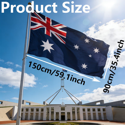 Australian Polyester Flag 3x5.7ft Patriotic Indoor Outdoor Decor